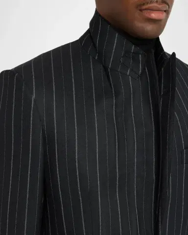 Tom Ford Men's Hairline Stripe Single-Breasted Suit | Thumbnail 8 Tom Ford Men's Hairline Stripe Single-Breasted Suit | Thumbnail 8