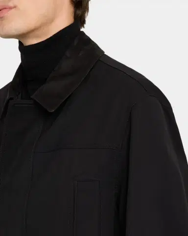 Tom Ford Men's Leather-Trim Canvas Field Jacket | Thumbnail 5 Tom Ford Men's Leather-Trim Canvas Field Jacket | Thumbnail 5