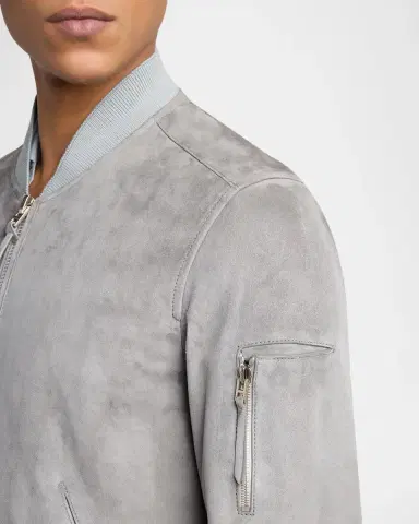 Tom Ford Men's Suede Bomber Jacket | Thumbnail 5 Tom Ford Men's Suede Bomber Jacket | Thumbnail 5