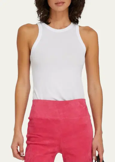 Sprwmn Racer Front Tank Top | Thumbnail 3 Sprwmn Racer Front Tank Top | Thumbnail 3
