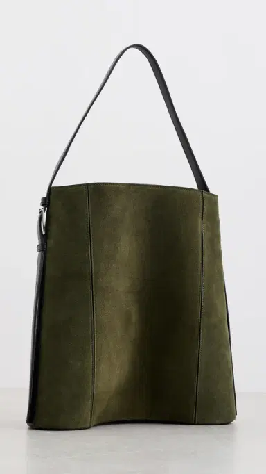 Coperni Suede Ergonomic Tote Green Khaki One Size | Thumbnail 4 Coperni Suede Ergonomic Tote Green Khaki One Size | Thumbnail 4
