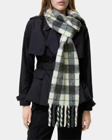 Burberry Check Narrow Alpaca-Wool Scarf | Thumbnail 2 Burberry Check Narrow Alpaca-Wool Scarf | Thumbnail 2