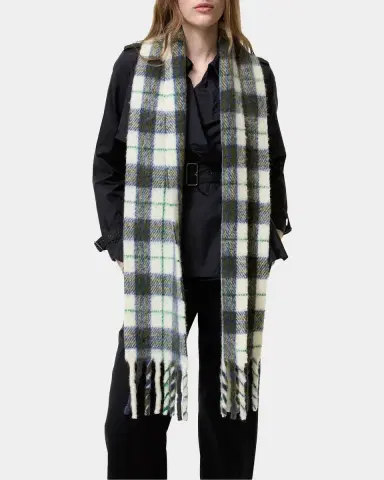 Burberry Check Narrow Alpaca-Wool Scarf | Thumbnail 3 Burberry Check Narrow Alpaca-Wool Scarf | Thumbnail 3