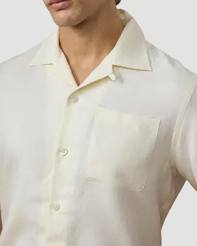 Ralph Lauren Purple Label Men's Silk-Linen Camp Shirt | Thumbnail 5 Ralph Lauren Purple Label Men's Silk-Linen Camp Shirt | Thumbnail 5