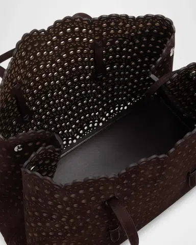 Alaïa Mina 37 Vienne Wave Leather Tote Bag | Thumbnail 4 Alaïa Mina 37 Vienne Wave Leather Tote Bag | Thumbnail 4