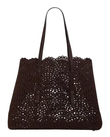 Alaïa Mina 37 Vienne Wave Leather Tote Bag | Thumbnail 1 Alaïa Mina 37 Vienne Wave Leather Tote Bag | Thumbnail 1