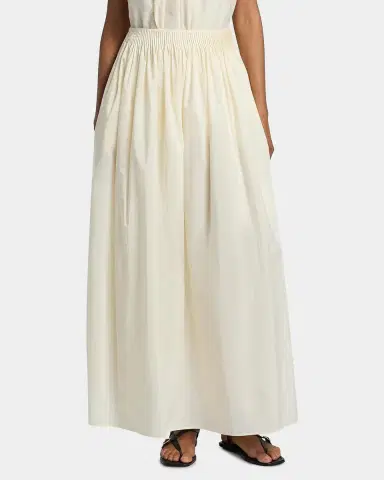 Loulou de Saison Naya A-Line Gathered Skirt | Thumbnail 4 Loulou de Saison Naya A-Line Gathered Skirt | Thumbnail 4