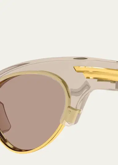 Bottega Veneta Transparent Cat Eye Sunglasses | Thumbnail 3 Bottega Veneta Transparent Cat Eye Sunglasses | Thumbnail 3