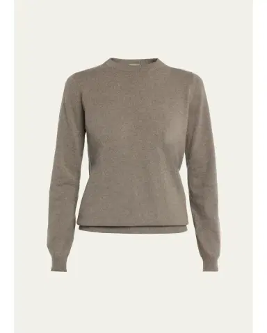 Brunello Cucinelli Cashmere Fitted Crewneck Sweater | Thumbnail 1 Brunello Cucinelli Cashmere Fitted Crewneck Sweater | Thumbnail 1
