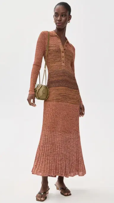 Zimmermann Mouline Rib Polo Midi Dress | Thumbnail 2 Zimmermann Mouline Rib Polo Midi Dress | Thumbnail 2