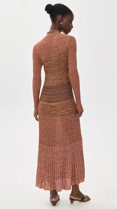 Zimmermann Mouline Rib Polo Midi Dress | Thumbnail 3 Zimmermann Mouline Rib Polo Midi Dress | Thumbnail 3
