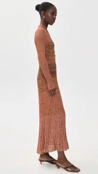 Zimmermann Mouline Rib Polo Midi Dress | Thumbnail 4 Zimmermann Mouline Rib Polo Midi Dress | Thumbnail 4