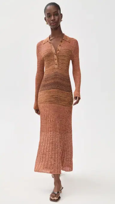 Zimmermann Mouline Rib Polo Midi Dress | Thumbnail 5 Zimmermann Mouline Rib Polo Midi Dress | Thumbnail 5