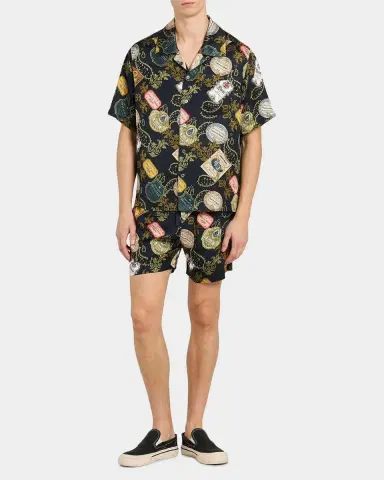Rhude Men's Vin Bandana Print PJ Shorts | Thumbnail 2 Rhude Men's Vin Bandana Print PJ Shorts | Thumbnail 2