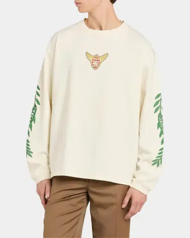 Rhude Tripoli Wreath Graphic Long-Sleeve T-Shirt | Thumbnail 4 Rhude Tripoli Wreath Graphic Long-Sleeve T-Shirt | Thumbnail 4