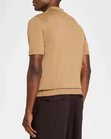 Barena Men's Merino Wool Polo Shirt | Thumbnail 3 Barena Men's Merino Wool Polo Shirt | Thumbnail 3