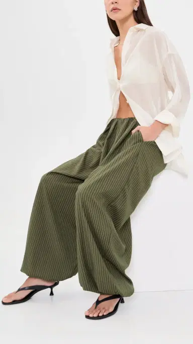 Muse Assembly Eva Trousers Green | Thumbnail 5 Muse Assembly Eva Trousers Green | Thumbnail 5