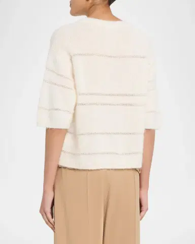 Fabiana Filippi Striped Mohair-Blend Sweater | Thumbnail 3 Fabiana Filippi Striped Mohair-Blend Sweater | Thumbnail 3