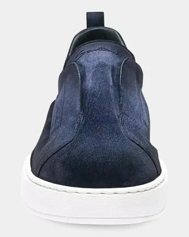 Santoni Victory Suede Low-Top Sneakers | Thumbnail 3 Santoni Victory Suede Low-Top Sneakers | Thumbnail 3