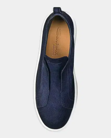 Santoni Victory Suede Low-Top Sneakers | Thumbnail 4 Santoni Victory Suede Low-Top Sneakers | Thumbnail 4