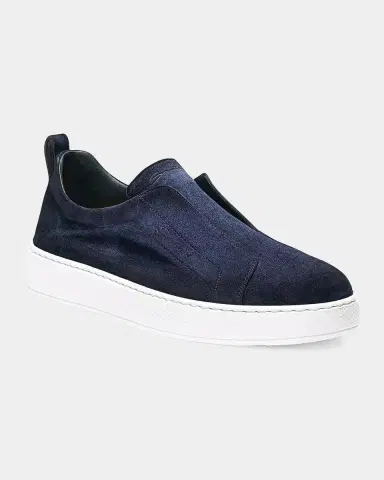 Santoni Victory Suede Low-Top Sneakers | Thumbnail 6 Santoni Victory Suede Low-Top Sneakers | Thumbnail 6