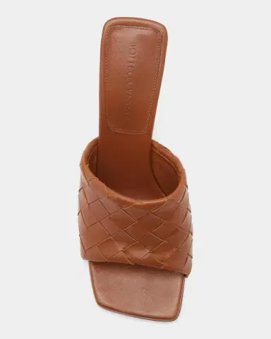 Bottega Veneta 90mm Parco Intrecciato Leather Mule Sandals | Thumbnail 4 Bottega Veneta 90mm Parco Intrecciato Leather Mule Sandals | Thumbnail 4