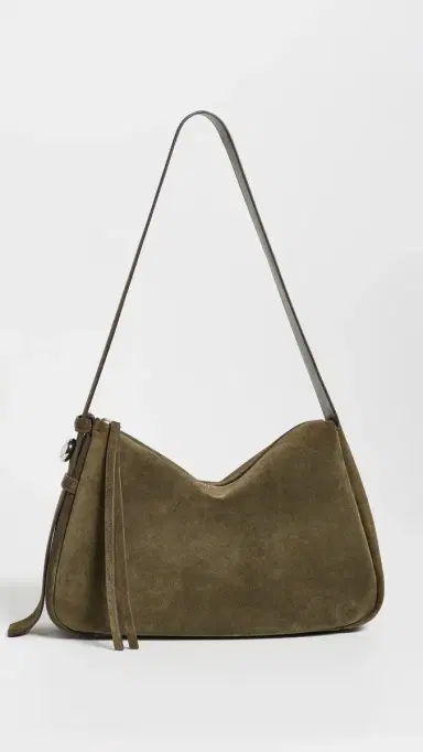 Tory Burch Romy Suede Shoulder Bag Leccio One Size | Thumbnail 2 Tory Burch Romy Suede Shoulder Bag Leccio One Size | Thumbnail 2