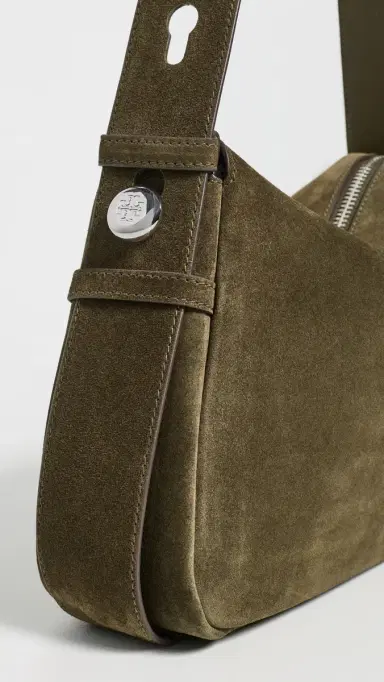 Tory Burch Romy Suede Shoulder Bag Leccio One Size | Thumbnail 5 Tory Burch Romy Suede Shoulder Bag Leccio One Size | Thumbnail 5