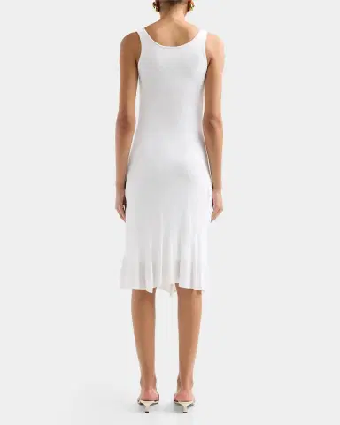 Toteme Fluted Hem Sleeveless Midi Dress | Thumbnail 3 Toteme Fluted Hem Sleeveless Midi Dress | Thumbnail 3