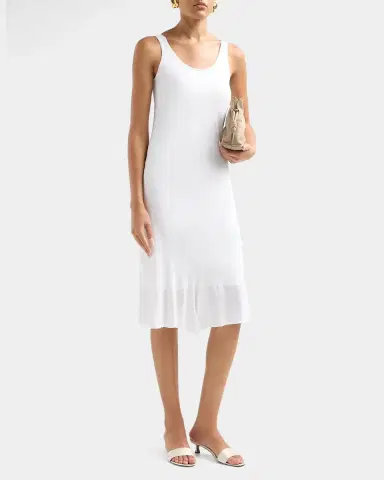 Toteme Fluted Hem Sleeveless Midi Dress | Thumbnail 5 Toteme Fluted Hem Sleeveless Midi Dress | Thumbnail 5