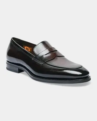 Santoni Men's Gregor Leather Penny Loafers | Thumbnail 5 Santoni Men's Gregor Leather Penny Loafers | Thumbnail 5