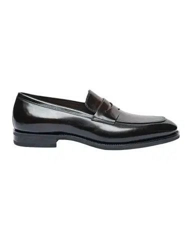 Santoni Men's Gregor Leather Penny Loafers | Thumbnail 1 Santoni Men's Gregor Leather Penny Loafers | Thumbnail 1