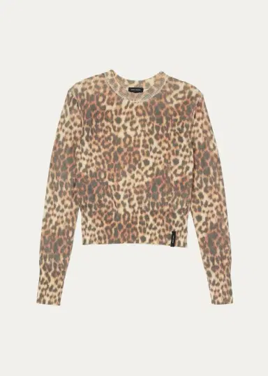 Marc Jacobs Leopard-Print Cotton Sweater | Thumbnail 2 Marc Jacobs Leopard-Print Cotton Sweater | Thumbnail 2
