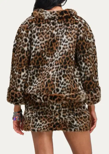 Marc Jacobs Faux Fur Leopard Print Jacket | Thumbnail 3 Marc Jacobs Faux Fur Leopard Print Jacket | Thumbnail 3