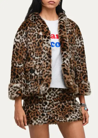 Marc Jacobs Faux Fur Leopard Print Jacket | Thumbnail 4 Marc Jacobs Faux Fur Leopard Print Jacket | Thumbnail 4