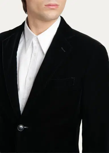 Giorgio Armani Men's Seersucker Single-Breasted Sport Coat | Thumbnail 5 Giorgio Armani Men's Seersucker Single-Breasted Sport Coat | Thumbnail 5