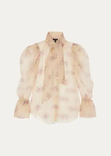Marc Jacobs Floral Silk Blouse | Thumbnail 2 Marc Jacobs Floral Silk Blouse | Thumbnail 2
