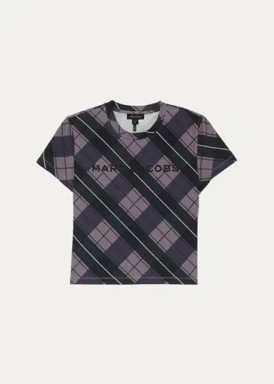 Marc Jacobs Logo Checked Cotton T-Shirt | Thumbnail 2 Marc Jacobs Logo Checked Cotton T-Shirt | Thumbnail 2