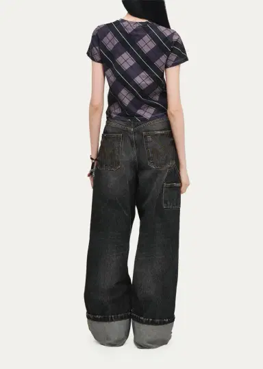Marc Jacobs Logo Checked Cotton T-Shirt | Thumbnail 4 Marc Jacobs Logo Checked Cotton T-Shirt | Thumbnail 4
