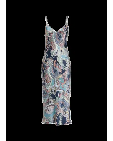 L'Agence Seridie Paisley Mid-Length Slip Dress | Thumbnail 2 L'Agence Seridie Paisley Mid-Length Slip Dress | Thumbnail 2