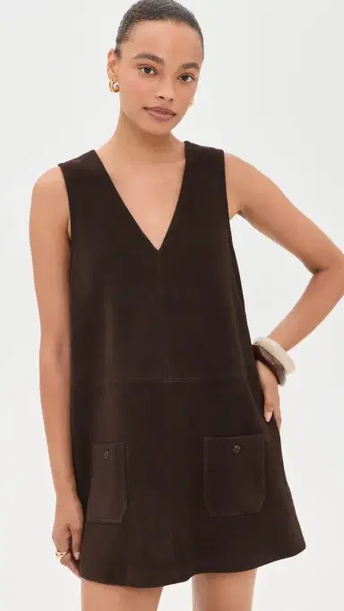 Frame Suede Safari Tent Dress | Thumbnail 2 Frame Suede Safari Tent Dress | Thumbnail 2