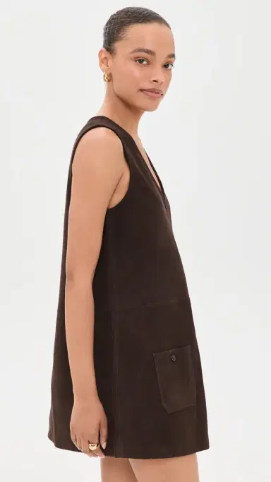 Frame Suede Safari Tent Dress | Thumbnail 4 Frame Suede Safari Tent Dress | Thumbnail 4