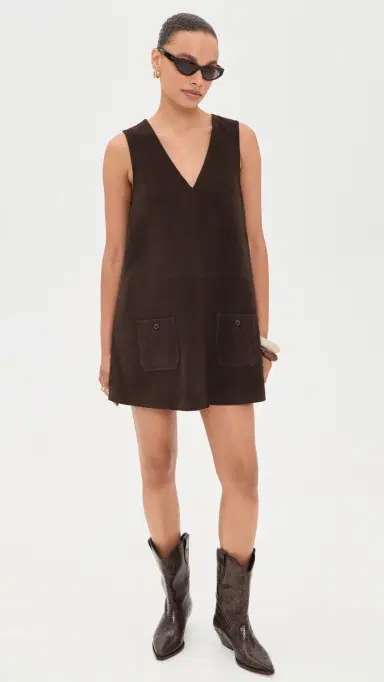 Frame Suede Safari Tent Dress | Thumbnail 5 Frame Suede Safari Tent Dress | Thumbnail 5