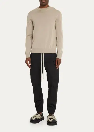 Rick Owens Men's Megalace Leather Slides | Thumbnail 3 Rick Owens Men's Megalace Leather Slides | Thumbnail 3