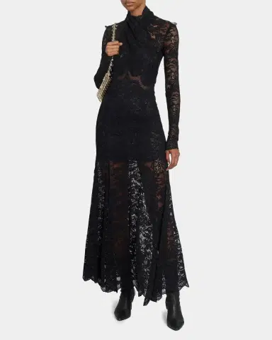 Rabanne Layered Lace Maxi Dress | Thumbnail 2 Rabanne Layered Lace Maxi Dress | Thumbnail 2