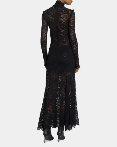 Rabanne Layered Lace Maxi Dress | Thumbnail 3 Rabanne Layered Lace Maxi Dress | Thumbnail 3