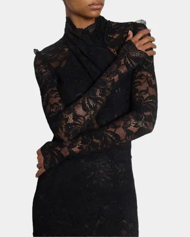 Rabanne Layered Lace Maxi Dress | Thumbnail 5 Rabanne Layered Lace Maxi Dress | Thumbnail 5