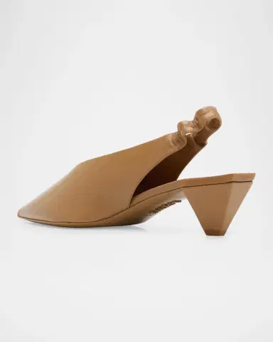 LOEWE 45mm Origami Cubic Leather Slingback Pumps | Thumbnail 4 LOEWE 45mm Origami Cubic Leather Slingback Pumps | Thumbnail 4