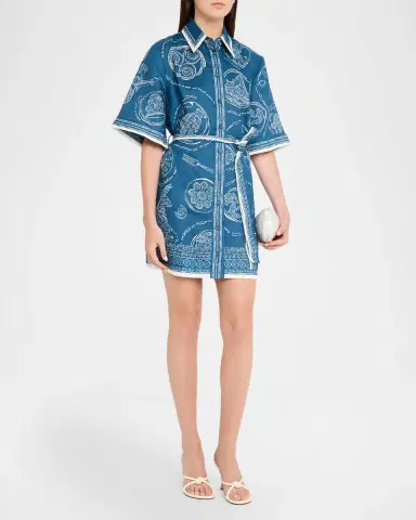 ALÉMAIS Lucky Belted Mini Shirtdress | Thumbnail 4 ALÉMAIS Lucky Belted Mini Shirtdress | Thumbnail 4