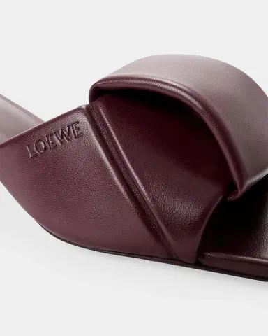 Loewe 45mm Origami Leather Slide Sandals | Thumbnail 2 Loewe 45mm Origami Leather Slide Sandals | Thumbnail 2